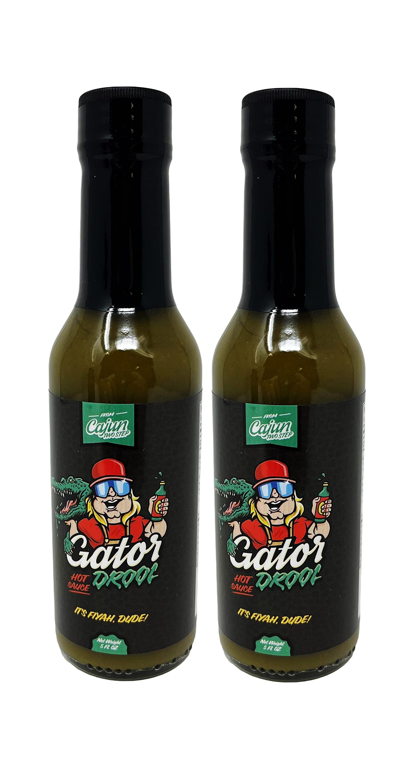Cajun Two Step Seasoning By Stalekracker - 2 Pck, Gator Drool Hot Sauce (10 Oz.)