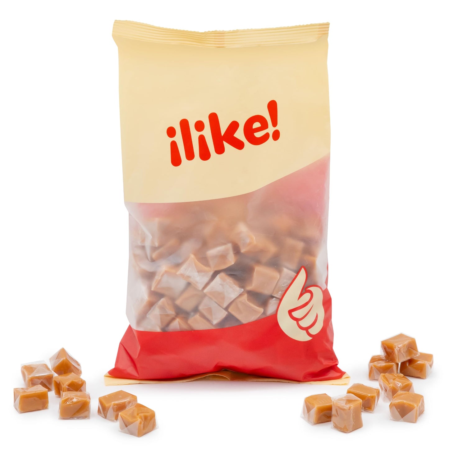 Caramel Cubes Candy | 2-Pound Pack | Vanilla Classic Chewy Squares | Individually Wrapped Caramel Candy Bulk for Sharing  Snacking  Gifting  and Baking