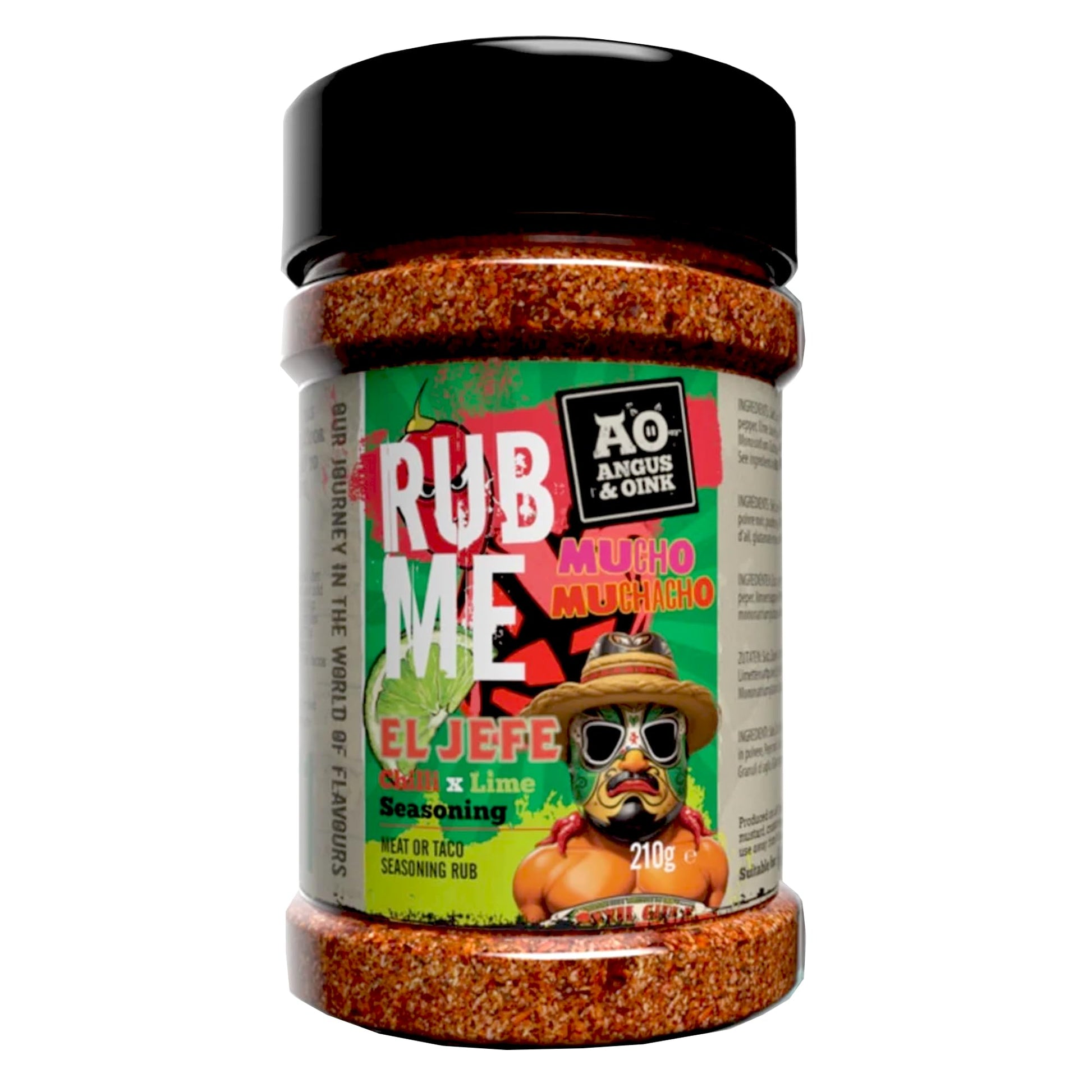 Angus & Oink | El Jefe Chilli x Lime Seasoning | Mexican Street Flavour | Perfect for Tacos, Nachos & Burritos | Gluten-Free | 2