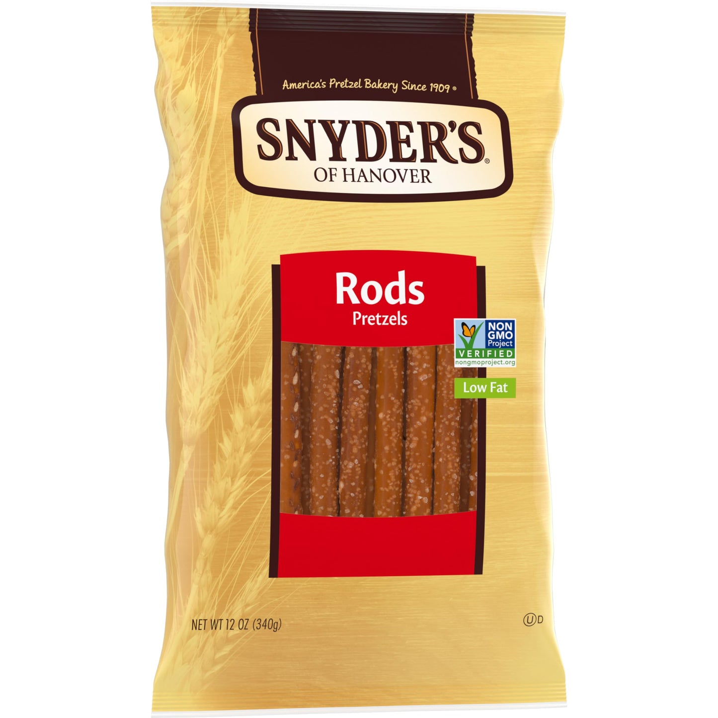 Snyder'S Of Hanover, Pretzel Rods, 12 Oz Bag (Pack Of 12)