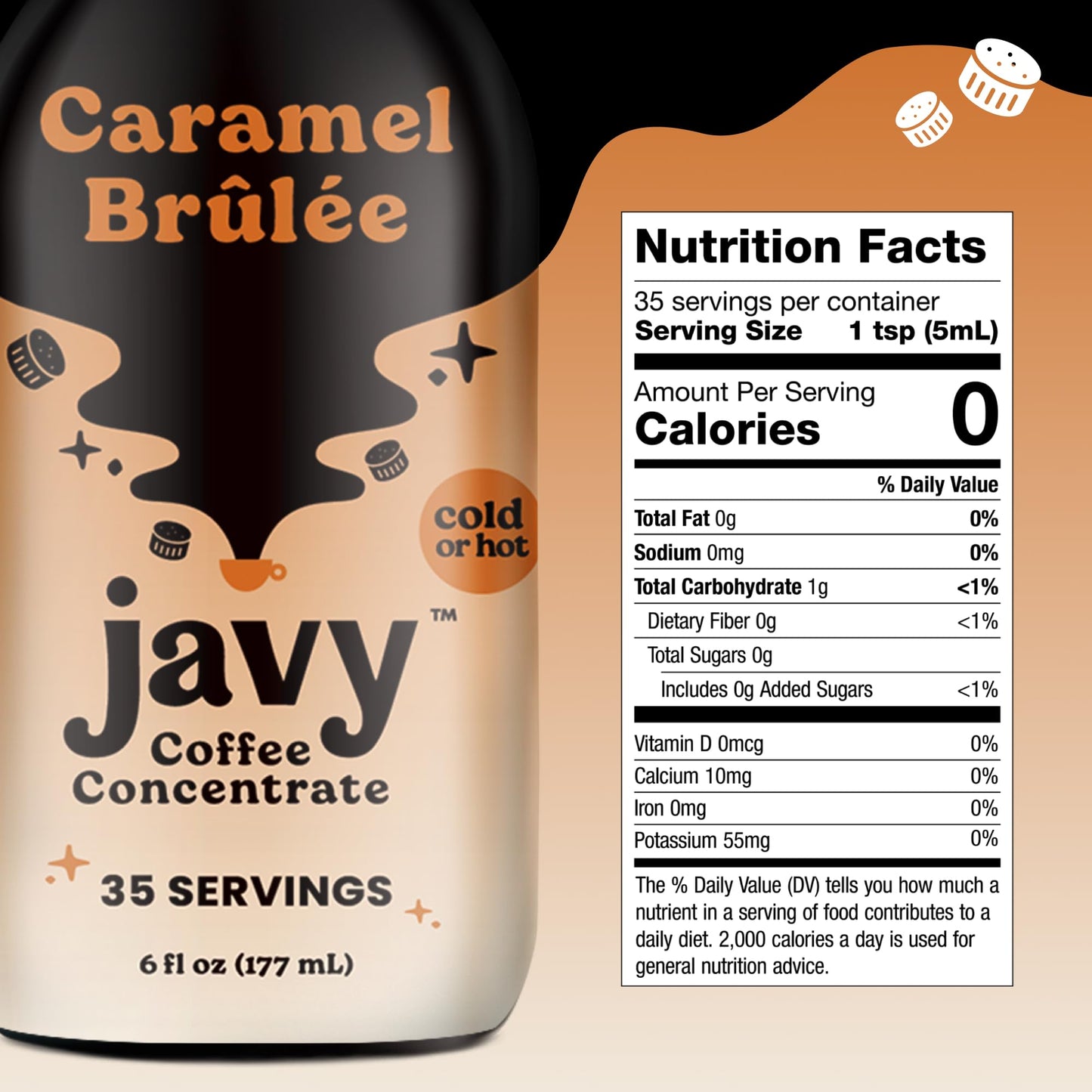 Javy Coffee Concentrate - Cold Brew Coffee, Perfect For Instant Iced Coffee, Cold Brewed Coffee And Hot Coffee, 35 Servings - Ca