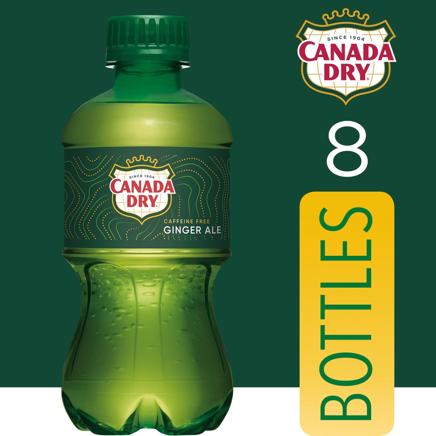 Canada Dry Ginger Ale Soda  12 Fl Oz Bottles  8 Pack