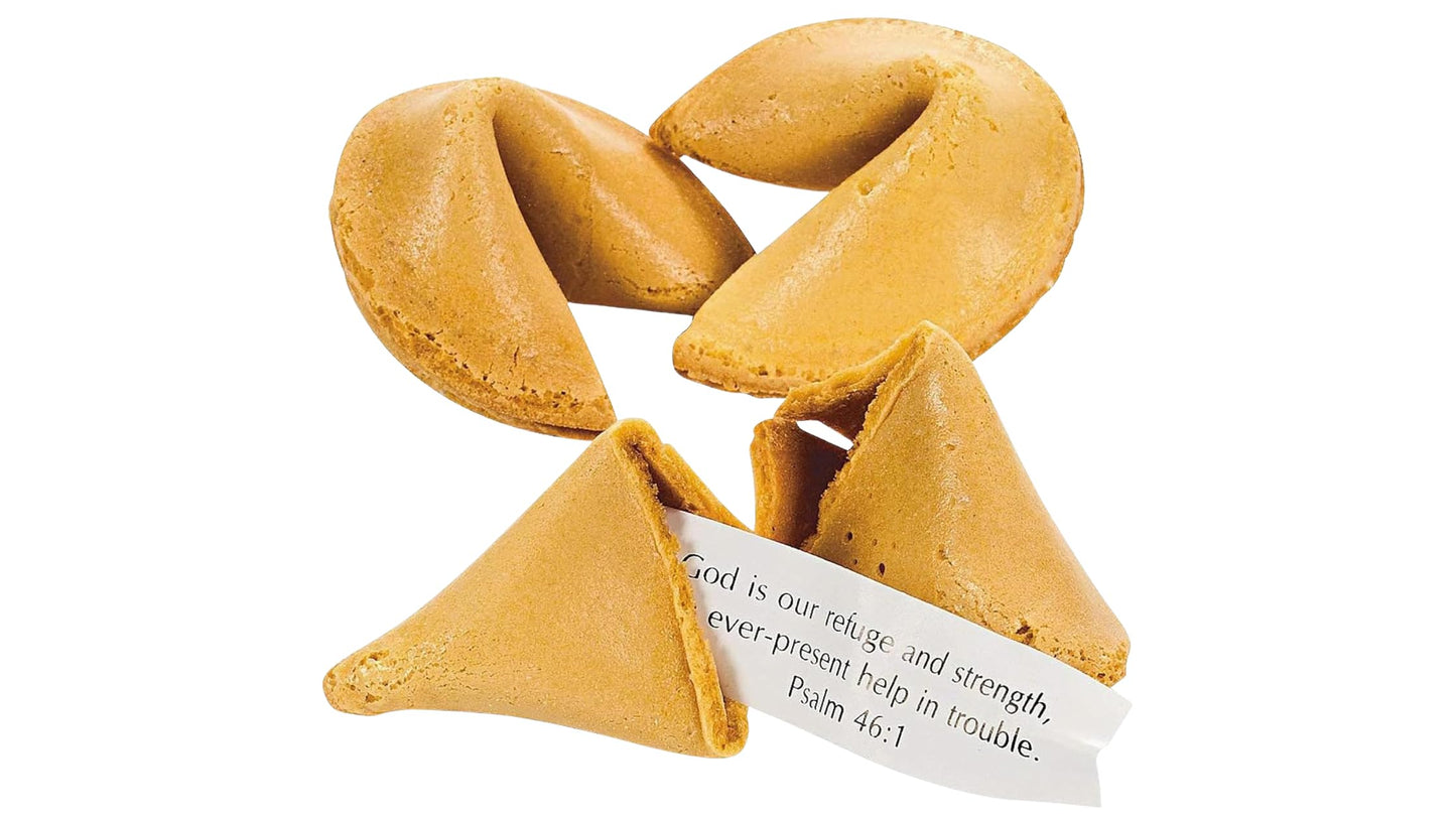 100 Bible Verse Fortune Cookies – Individually Wrapped Religious Candy With Scripture Messages – Kosher, Nut-Free Christian   For Easter, Vbs, Church, Christmas & Party Favors – Made In Usa