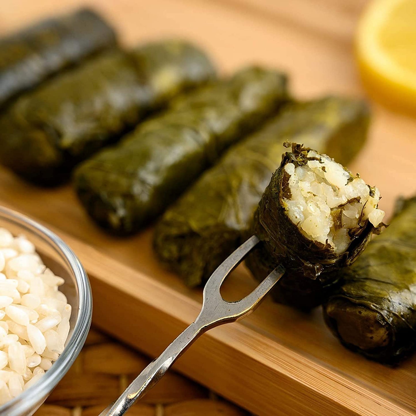Med Cuisine Dolmades (Svl) 2Kg X 6 - Stuffed Grape Leaves With Rice 4.4Lb - 60 Units X 6 | Premium, Large (70 Oz), Ready To Eat