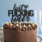Forty Four Black Glitter Cake Toppers 44 Years Old 44Th Birthday Party Decorations Supplies