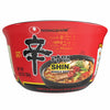 Nongshim Gourmet Spicy Shin Noodle Soup Bowl, 12 Pack, Microwaveable Ramyun Soup Noodles, No Msg Added