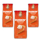 Dunkin Pumpkin Spice Seasonal Flavor Ground Coffee Variety Pack, 11 Ounce Bag (Pack of 3)