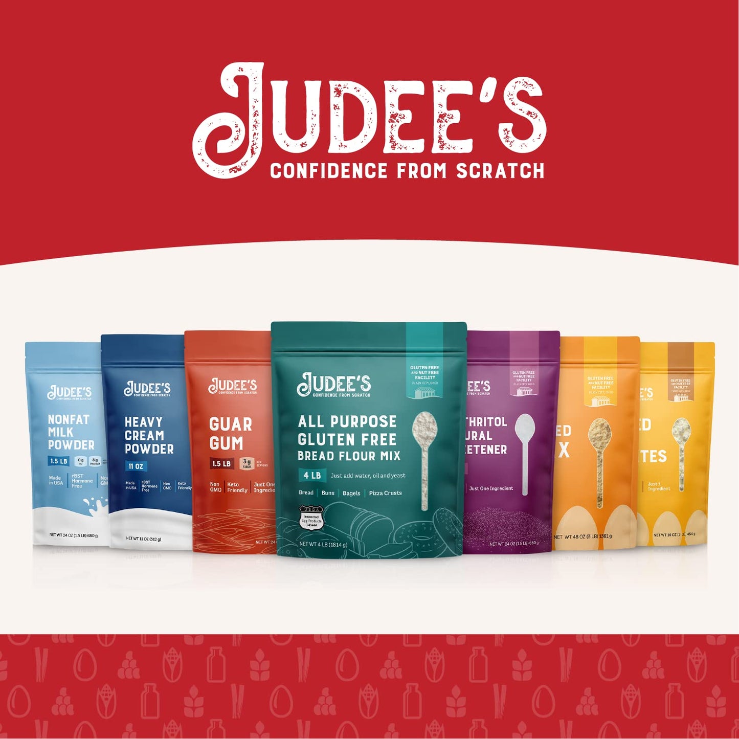 Judee s Gluten Free Yellow Cheddar Cheese Powder - Popcorn & Snack Seasoning - Gluten-Free Nut-Free Powder - 3 lb, Pack of 1