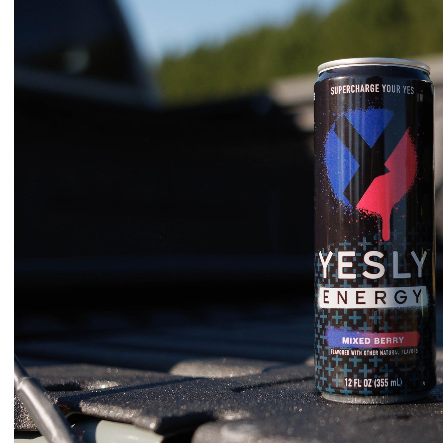 Yesly Energy Drink  Mixed Berry  Naturally Flavored Sparkling Energy Drink With Electrolytes  Magnesium  Potassium  Vitamin C  B6 & B12  Natural Caffeine From Green Tea  12 Fl Oz Cans  12 Pack