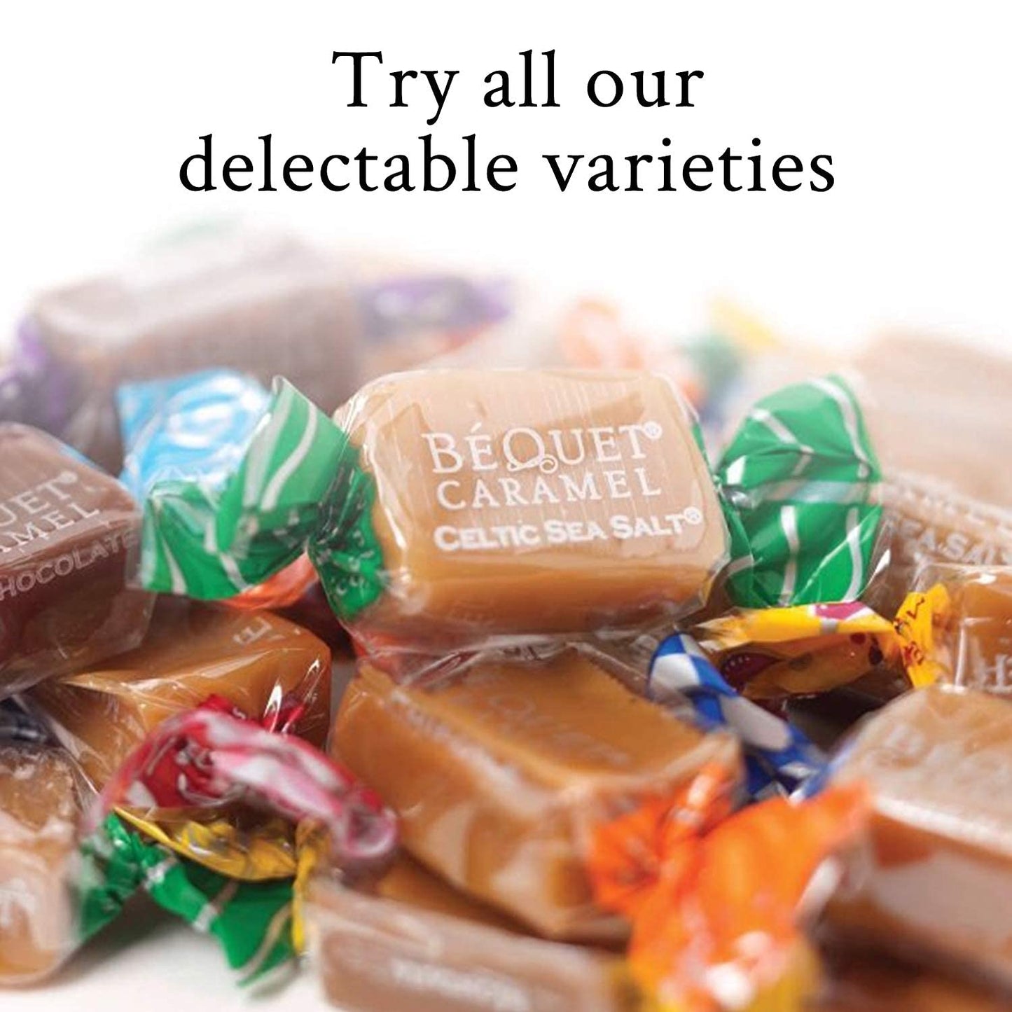 Béquet Caramel - Chocolat A Lorange - Caramel Candy Individually Wrapped - Made In Montana - Kosher (Star D) And Gluten Free - 8 Oz Gift Bag