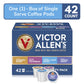 Victor Allens Coffee Variety Pack - 42 Count Single Serve Pods for Keurig - Morning Blend, Colombian, Donut Shop, French Roast - Brown