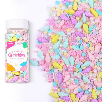 Ice Cream Sprinkles Mix | Pink Purple Blue Yellow | Sprinkles for Cake Decorating | Cupcake Toppers | Ice Cream | Cookie | Fancy