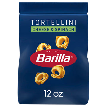 Barilla Cheese & Spinach Tortellini Pasta  12 Oz. Bag - 6 Servings Per Bag - Pantry Friendly Dried Tortellini - Made With Non-Gmo Ingredients