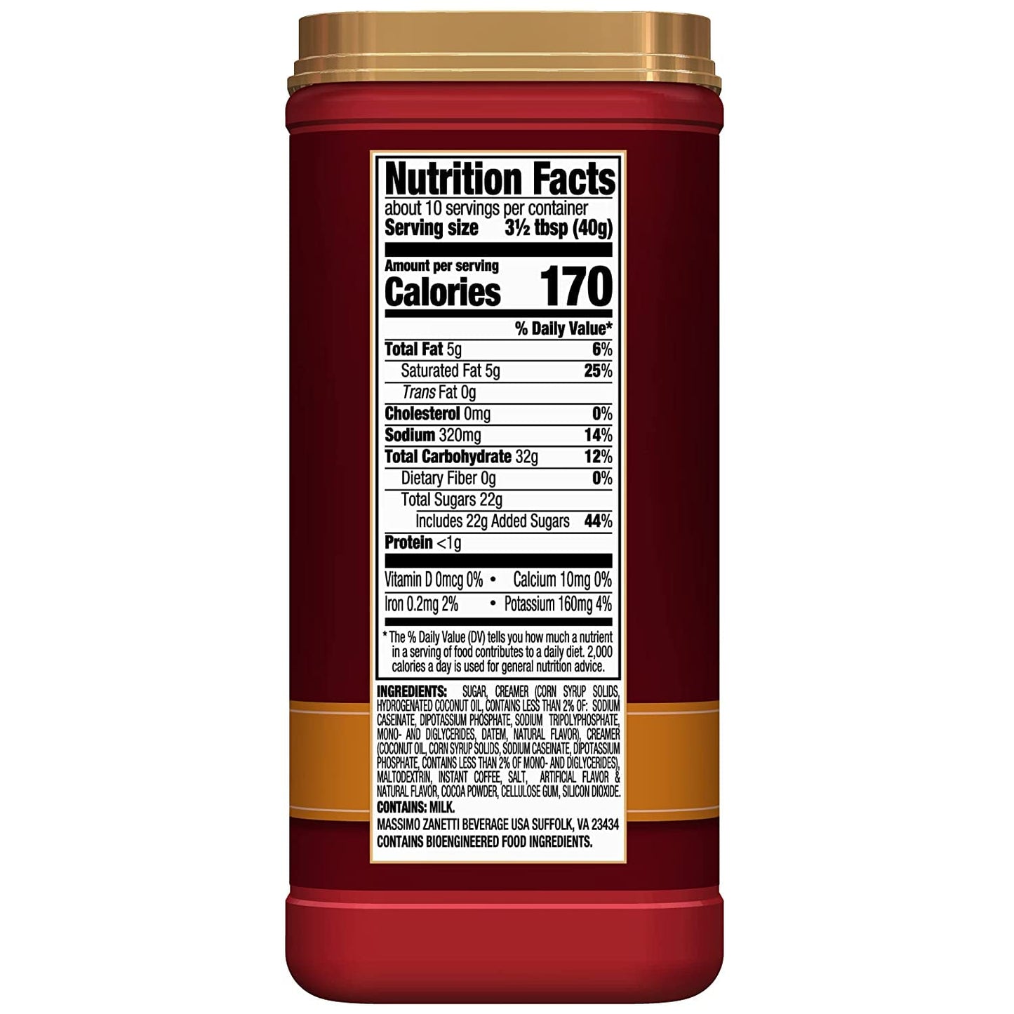 Hills Bros Instant Salted Caramel Cappuccino Mix, 14 Ounce, Easy to Use, Coffeehouse Flavor at Home