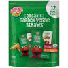 Earths Best Organic Kids Snacks, Sesame Street Toddler Snacks, Organic Garden Veggie Straws for Toddlers 2 Years and Older, Ori
