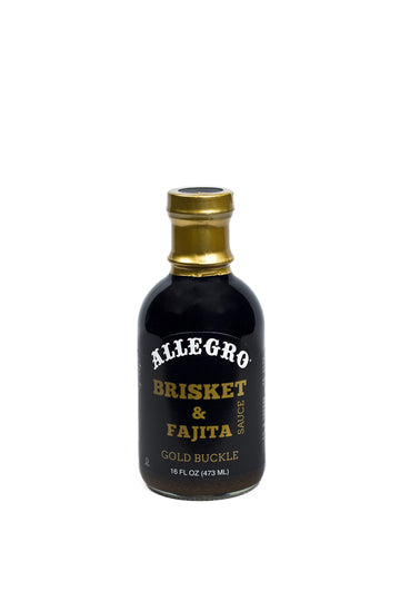 ALLEGRO - The Marinate Everything Marinades - Gold Buckle Brisket & Fajita Sauce - 16 oz, Pack of 4