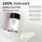 Colaele White Edible Glitter Powder - Food-Grade Luster Dust for Baking, 5g