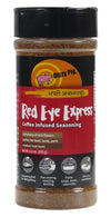 Dizzy Pig Red Eye Express Coffee-Infused Seasoning Rub (8oz Shaker) - Seasons 30+lbs of Food - Hand Made in the USA - MSG Free, 