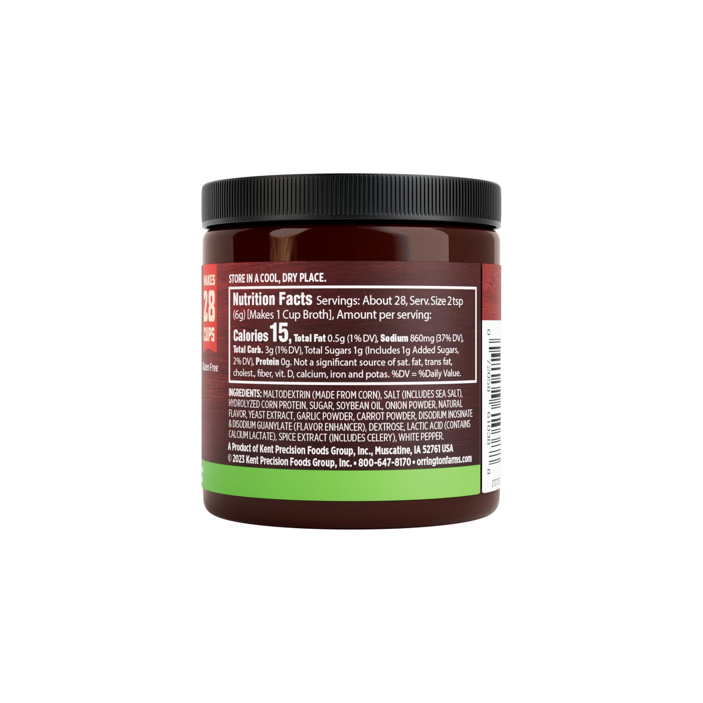 Orrington Farms Vegan Beef Flavored Broth Base, Bring Flavor To Your Favorite Soups & Stews, Gluten Free, Vegetarian Friendly, E