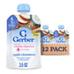 Gerber Toddler Food, Apple Cinnamon, Fruit Puree, Yogurt & Whole Grains, Toddler Food Pouches, Fiber Helps Support Healthy Diges