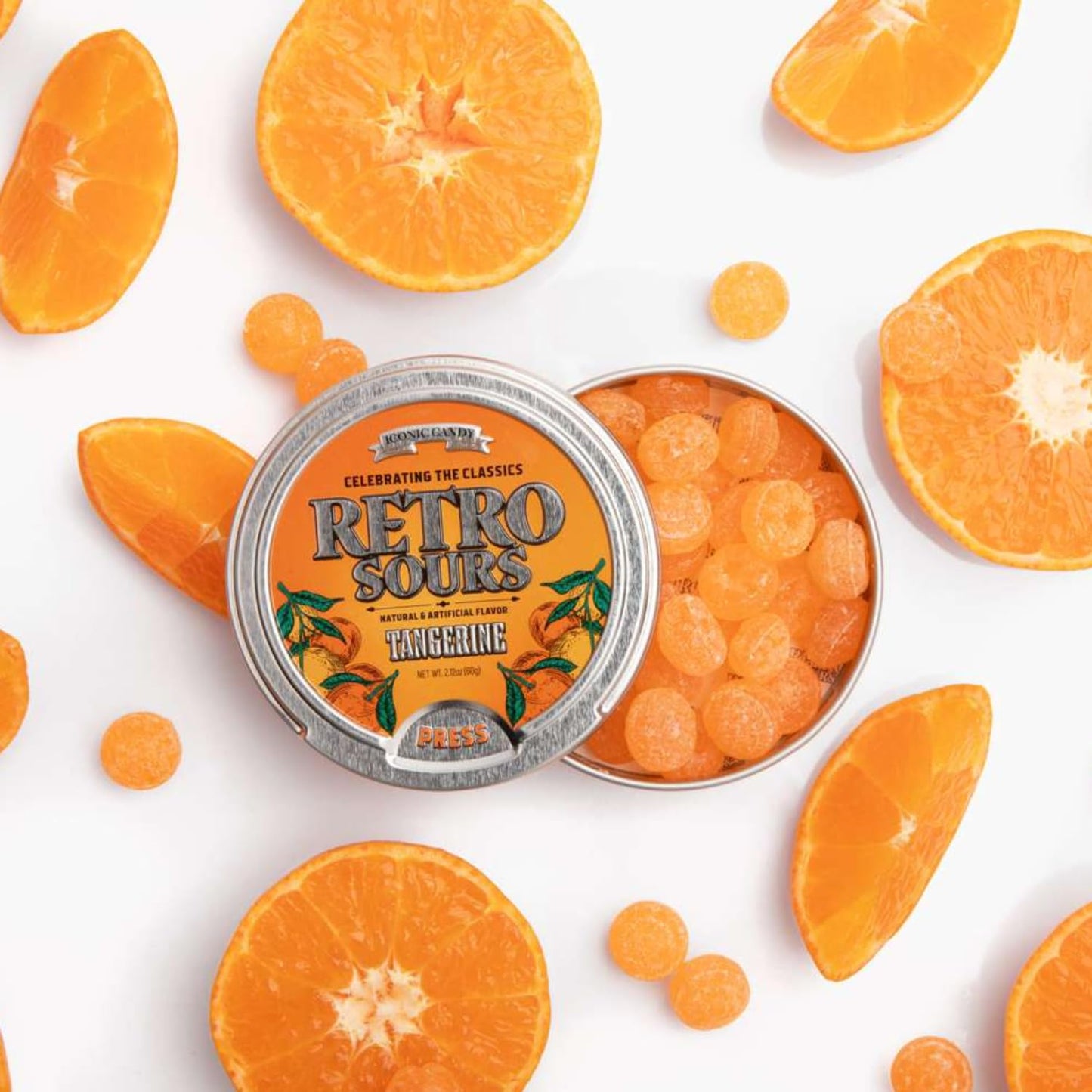 Retro Sours Tangerine + Mango + Citrus (3 Pack) - Hard Tangy Candy