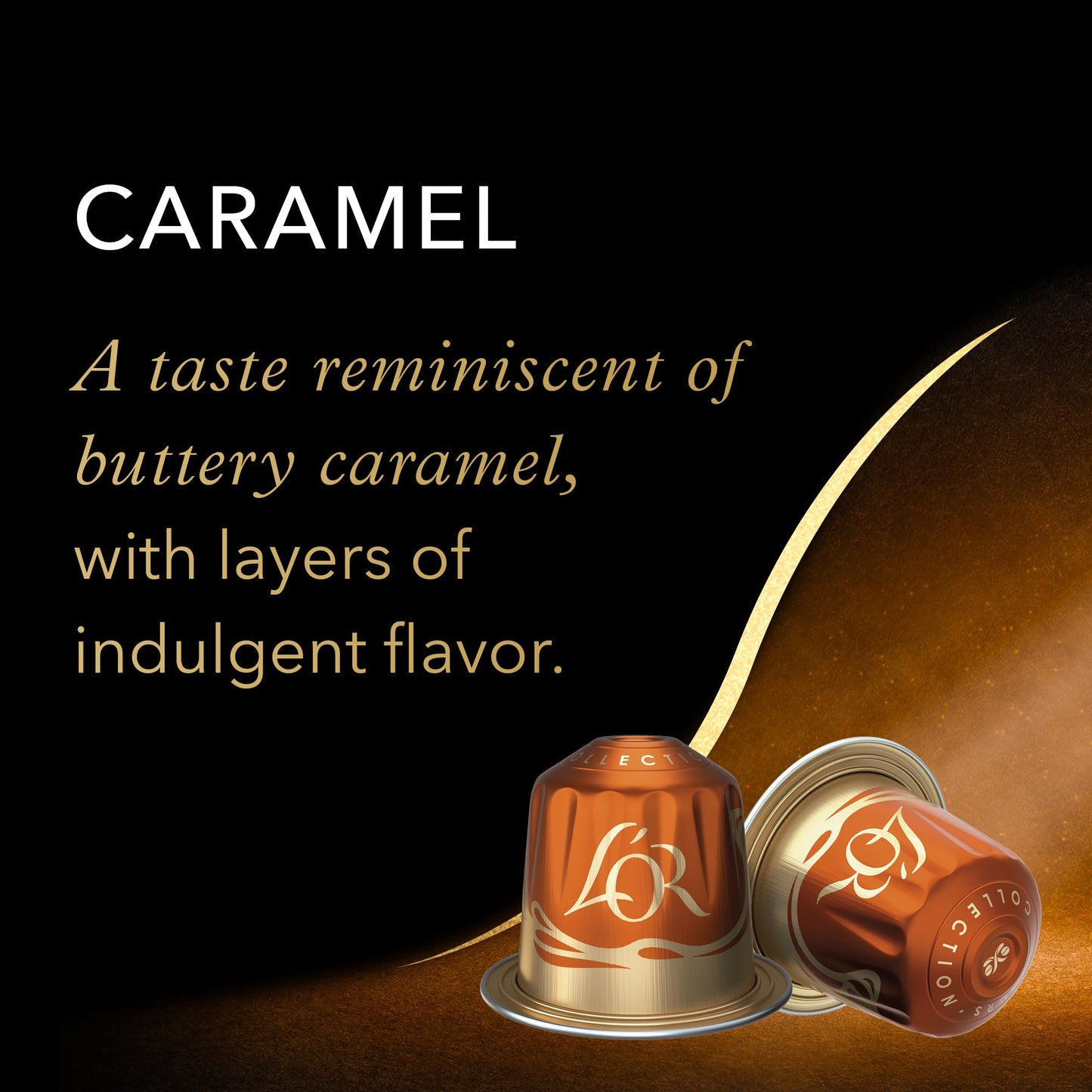 LOR Espresso Capsules  10 Count Caramel  Single-Serve Aluminum Coffee Capsules Compatible with the LOR BARISTA System & *Nespresso Original Machines  10 Count (Pack of 1)