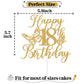 We Can Bearly Wait Gold Glitter 18th Birthday Cake Topper - Butterfly Themed Paper Decoration