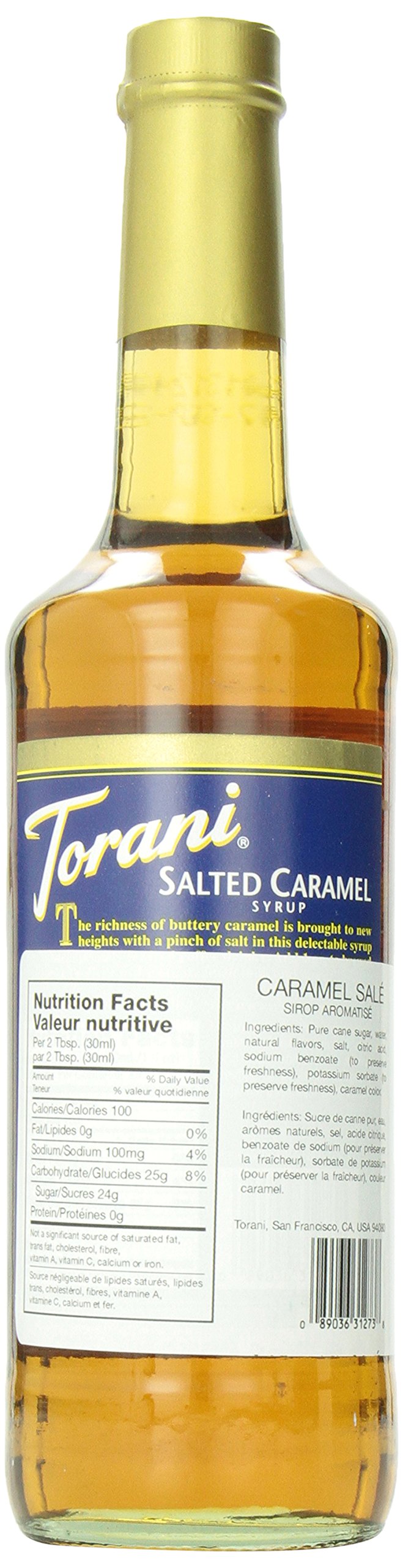 Torani Salted Caramel Syrup, 25.4 oz.