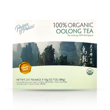 Prince Of Peace 100% Organic Tea, Best Value Family Size, 200 Tea Bags (Organic Oolong Tea)