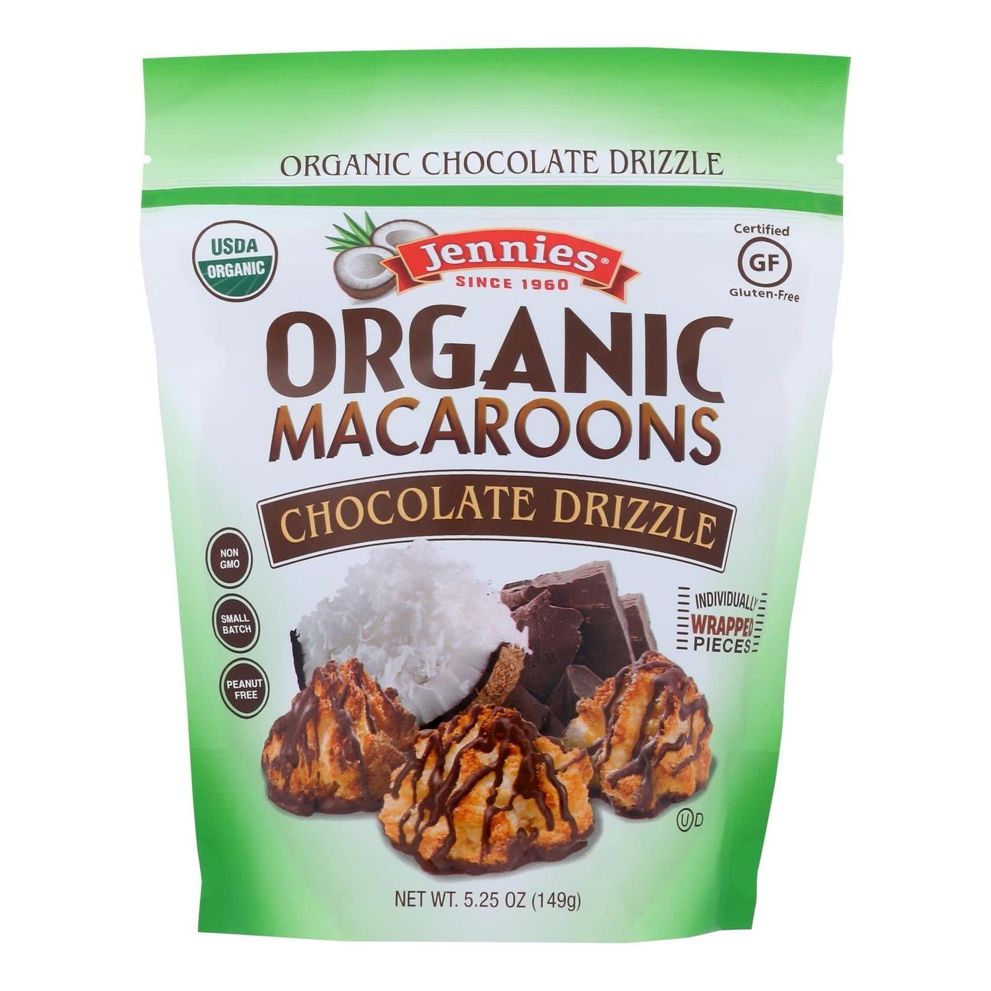 Jennies Macaroons chocolate Drizzle 5.25 Ounce