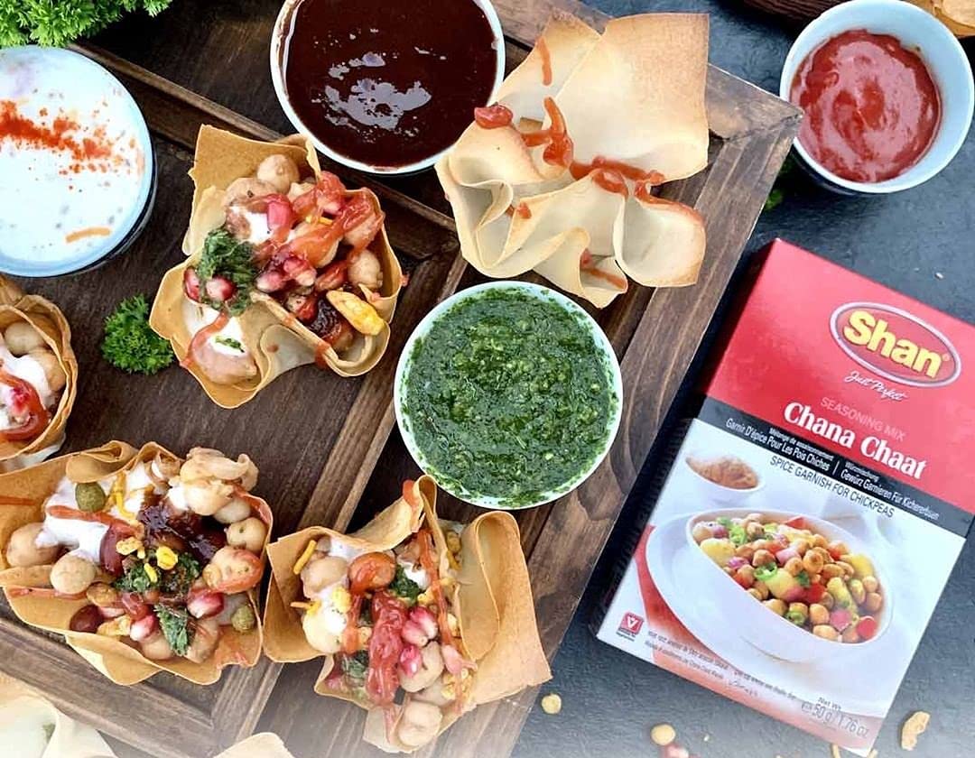 Shan Chana Chaat Seasoning Mix - Spice Powder for Chickpeas Snacks - 1.76 oz (Pack of 3) - Vegetarian - Airtight Bag