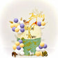 Ephlyn 30Pcs Ball Cake Topper Ball Cake Picks Colorful Pearl Ball Shaped Cupcake Insert Cake Topper For Bear Theme Birthday Part