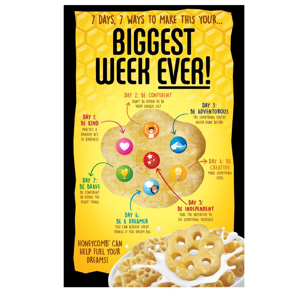 Post Honeycomb Cereal, Made With Real Honey, Kosher, 12.5 Ounce (Pack Of 12)