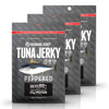 Kaimana Jerky Wild-Caught Ahi Tuna Jerky - Peppered, All-Natural, 3 Pack, 2.5 oz