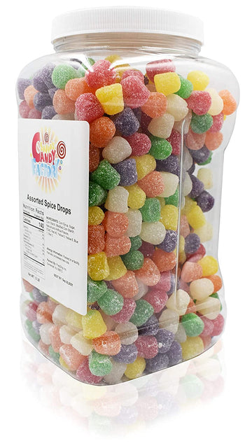Sarahs Candy Factory Assorted Spice Drops 5 Lbs In Jar