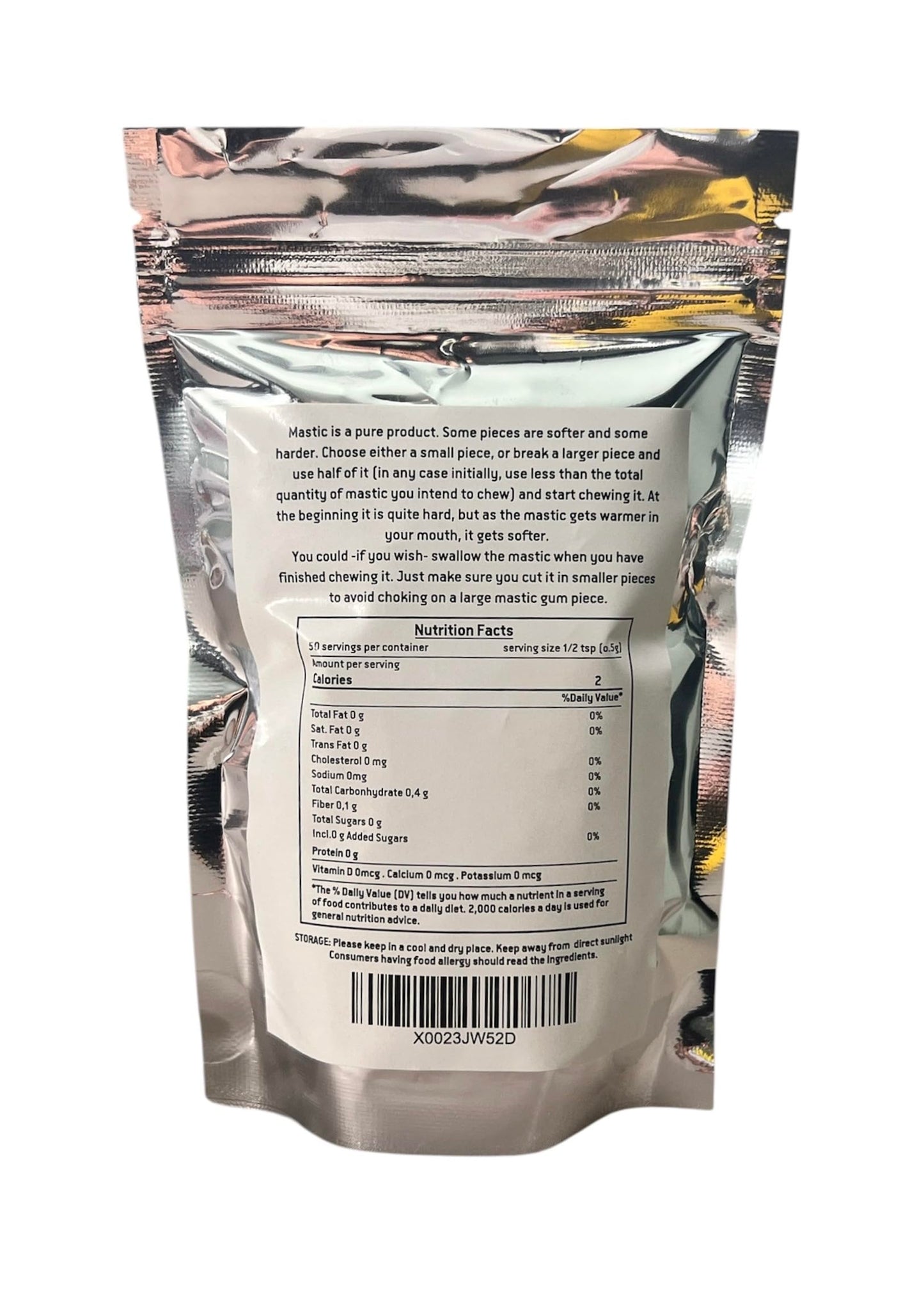 Mastic of Chios Mastiha Gum 100% Pure Medium Tears 25g (0.88oz) White