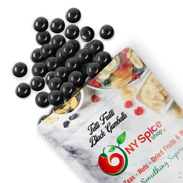 NY Spice Shop Tutti Frutti Black Gumballs - 5 Pound Gumballs for Gumball Machine - Chewing Gum Dubble Bubble Gumballs - Fruit Fl