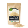 Eat Well Sesame Seeds, 6 oz Hulled White Sesame Seeds, Fresh Raw Whole Hulled Sesame Seeds, 100% Natural Herbs Spices Pure Gourm
