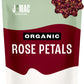 J MAC BOTANICALS Organic Rose Petals, Culinary Grade, 4 oz, Edible Dry Rose Petals for Tea, Cooking, and Crafts