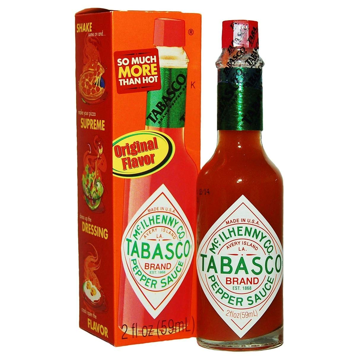 Tabasco Original Flavor Pepper Sauce 2 Oz (Pack Of 4)