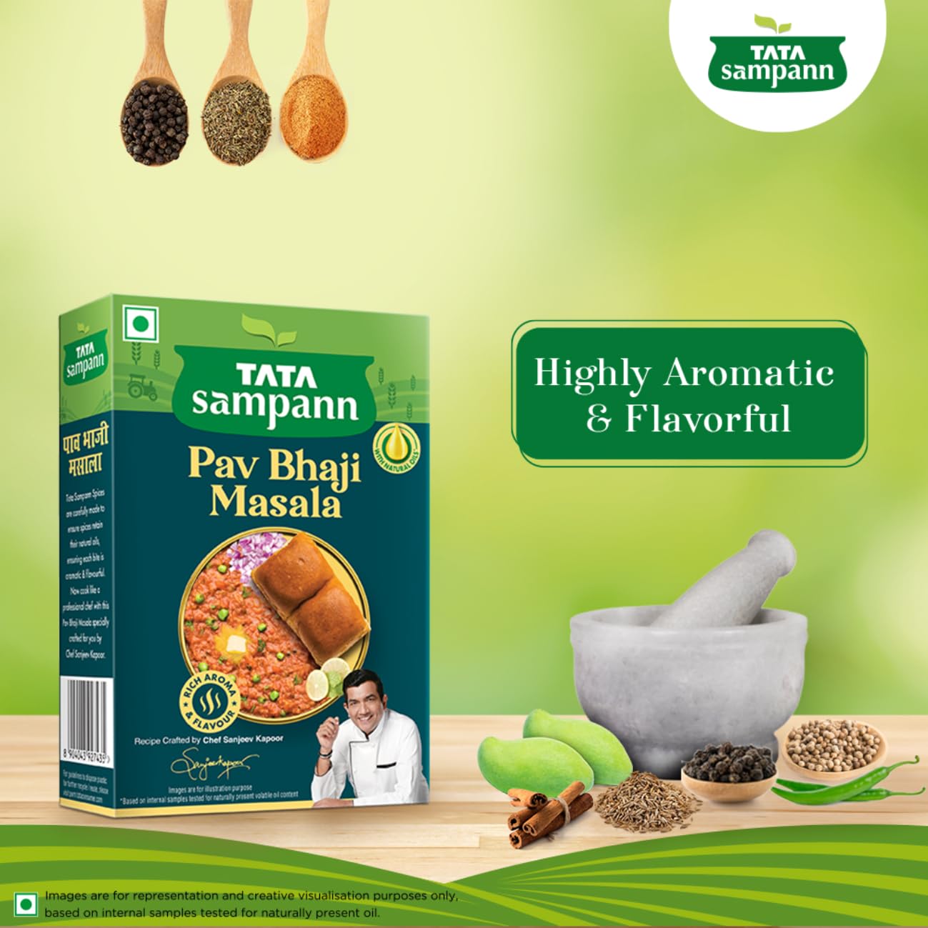 Tata Sampann Pav Bhaji Masala, 100G