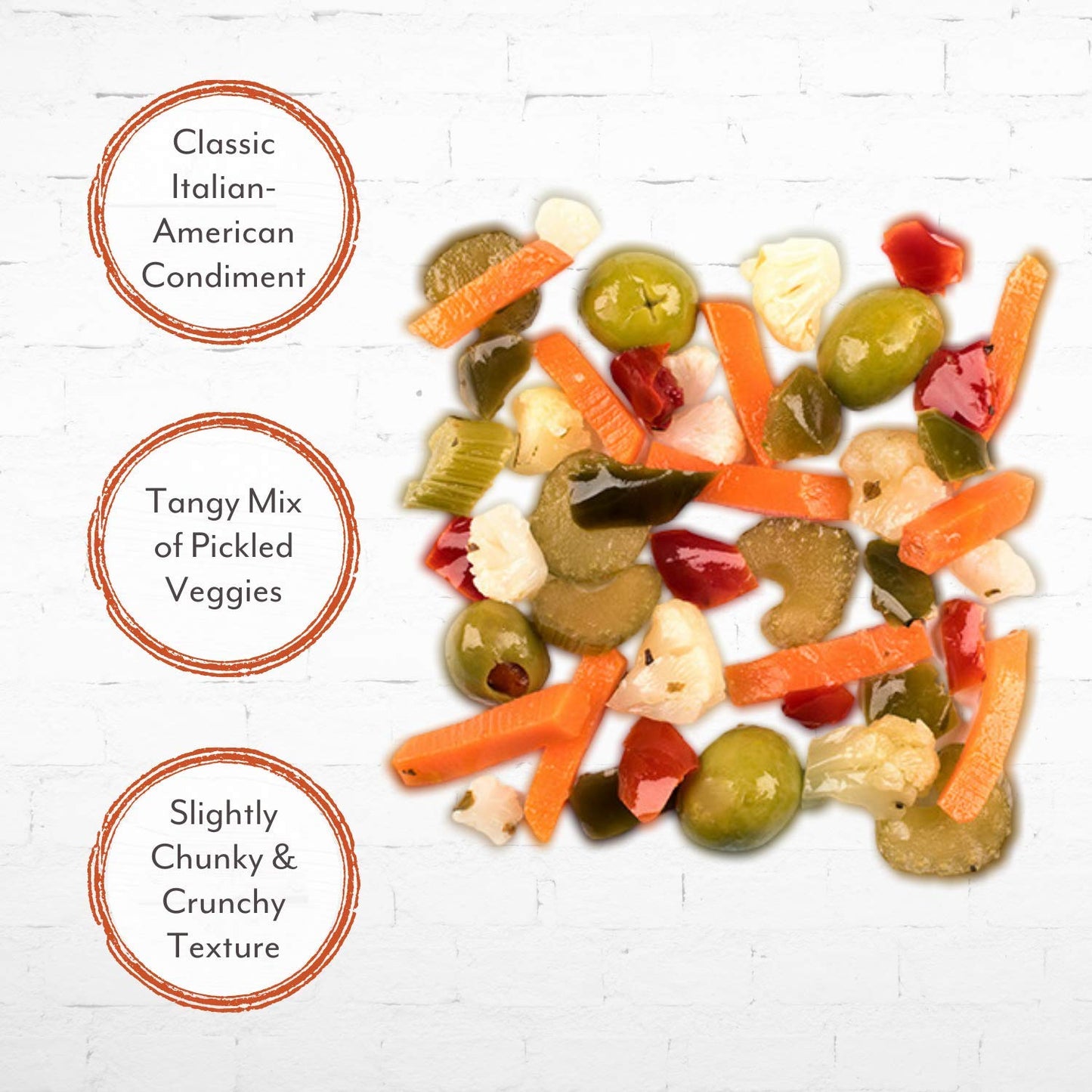 Roland Foods chicago Style Mild giardiniera Italian Pepper Relish Sourced in the USA 56-Ounce Pouch