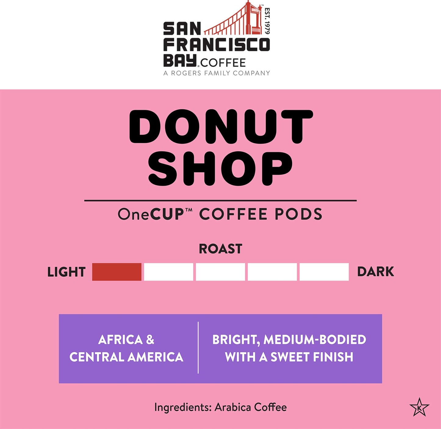 San Francisco Bay Compostable Coffee Pods - Donut Shop (80 Ct) K Cup Compatible Including Keurig 2.0, Light Roast
