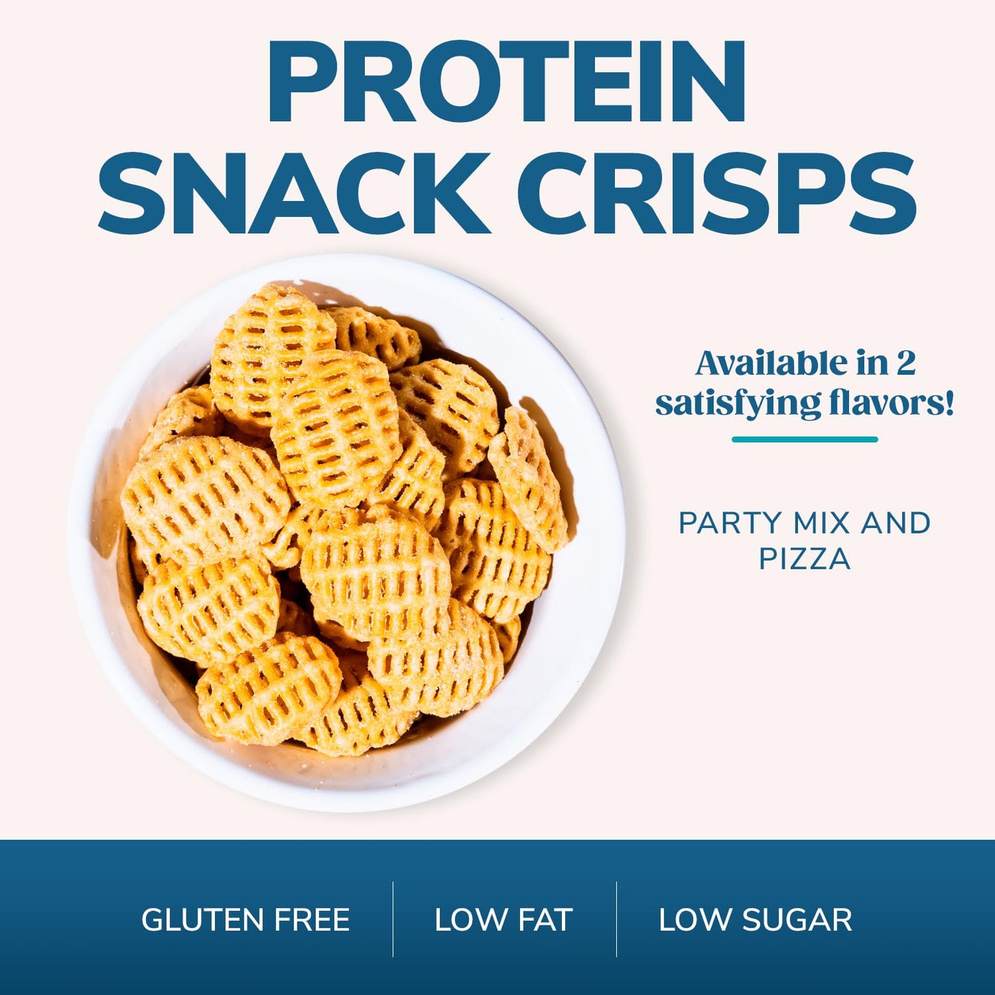 Wonderslim Protein Snack Crisps, Party Mix Value Pack, 10G Protein, Gluten Free (10Ct)