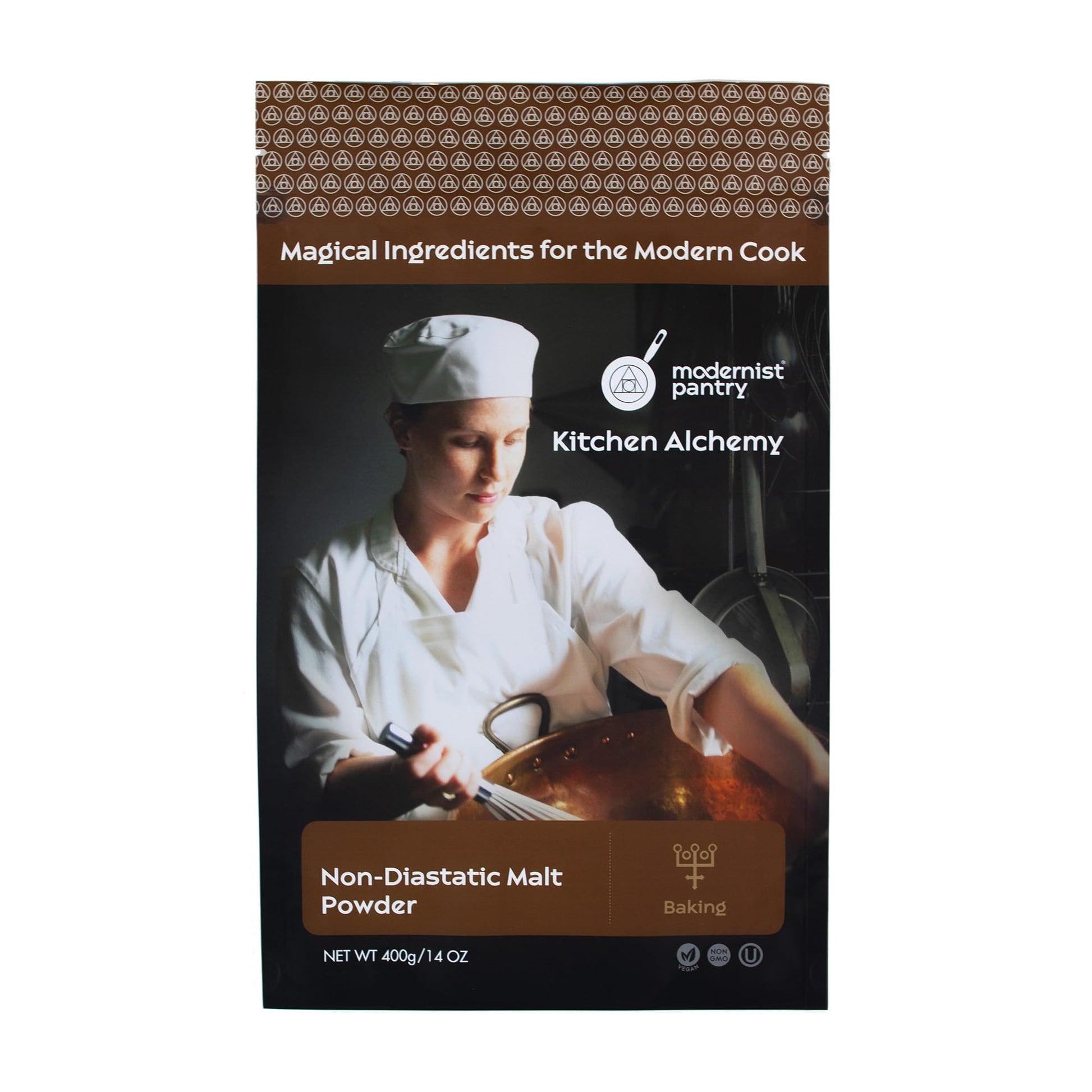Non-Diastatic Barley Malt Powder ? Non-Gmo Vegan Ou Kosher Certified - 400G/14Oz
