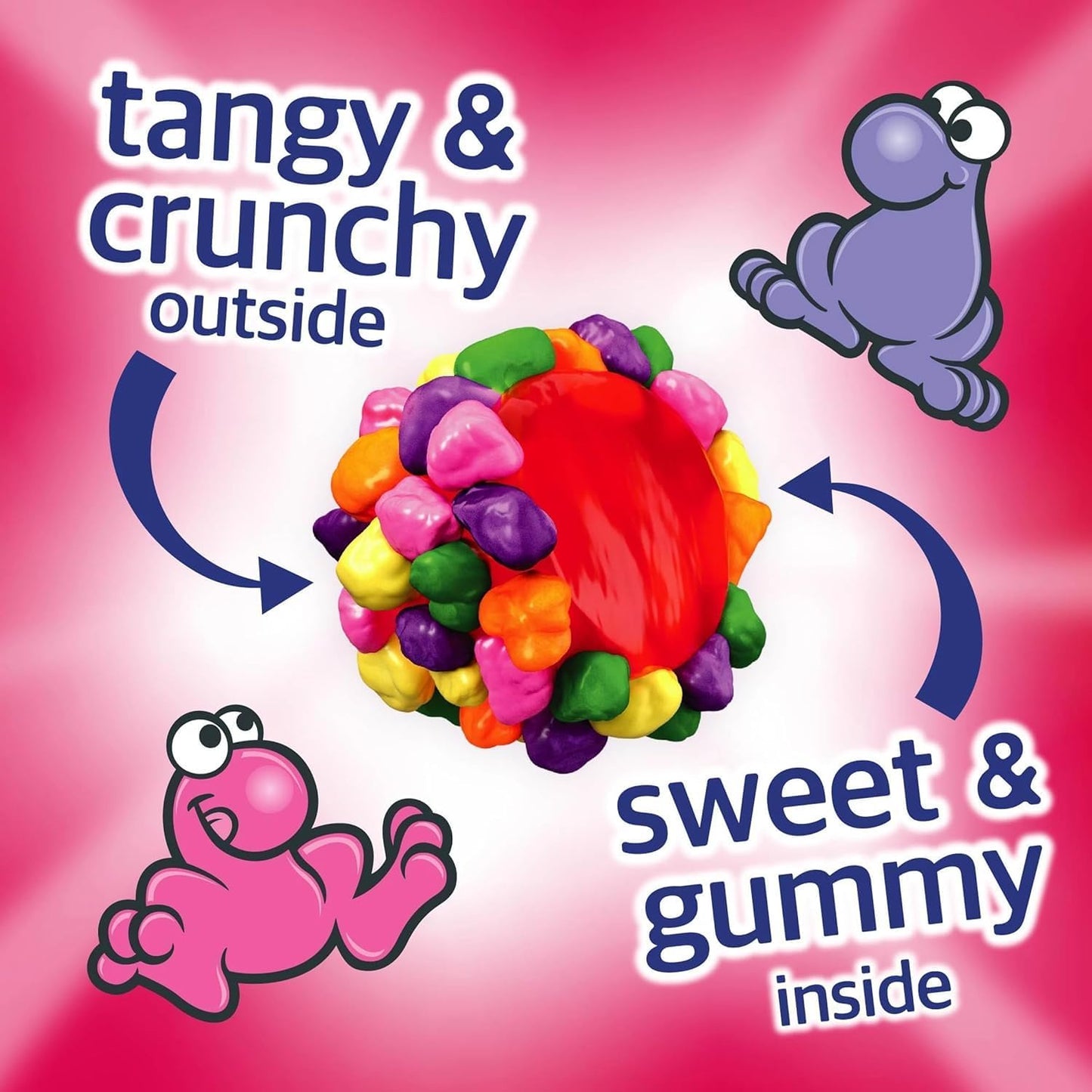 Nerds Gummy Clusters - Chewy & Crunchy Nerd Covered Gummy Candies Gift - Bulk 5 Lb Bag By Lyza 'S Sweets & Treats