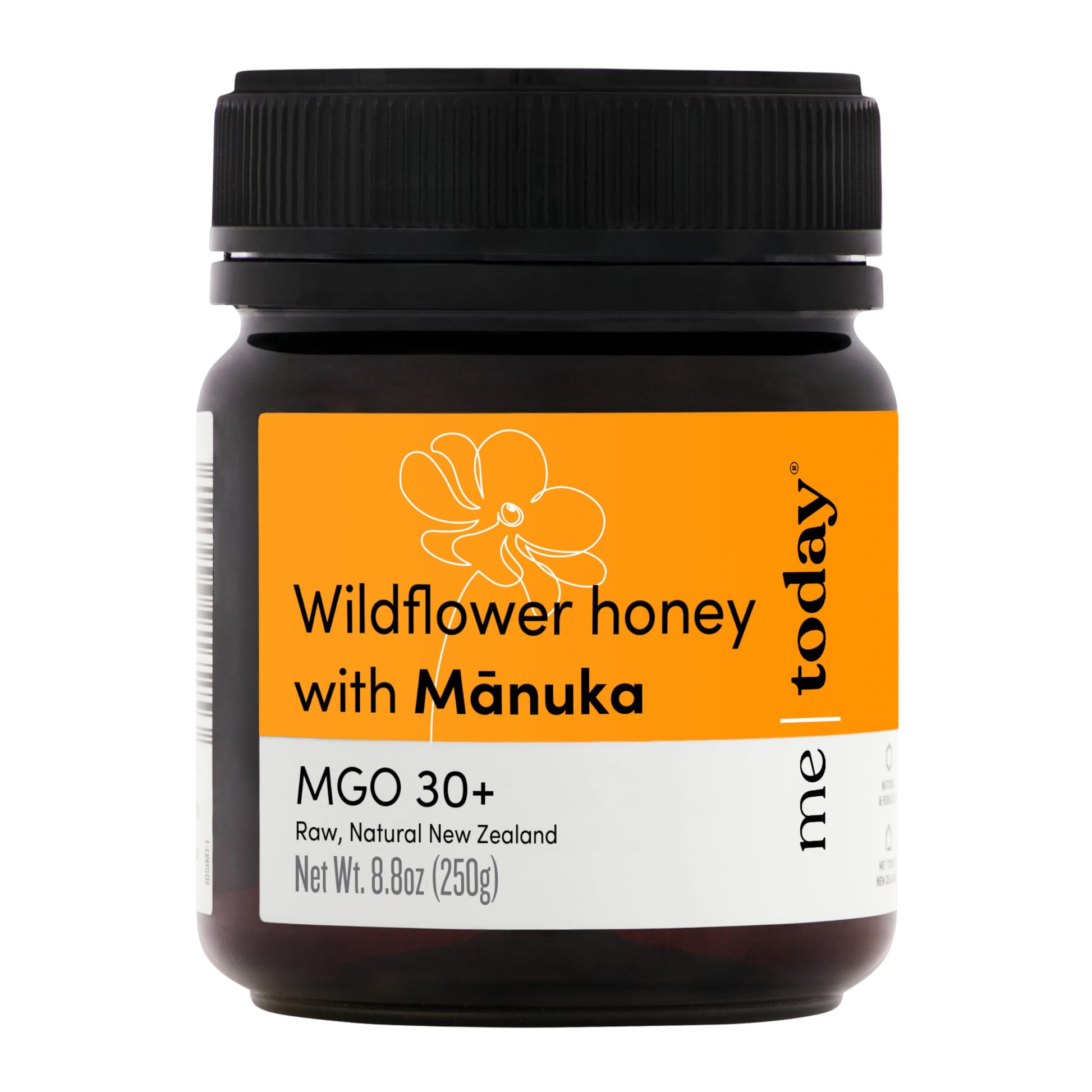 Me Today - Wildflower Honey With Manuka Mgo 30+ From New Zealand (8.8 Oz) Authentic, Raw & Unpasteurized