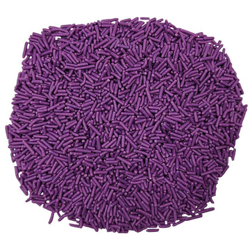Homankit Purple Jimmies Sprinkles Edible Sprinkle Candy Soft Jimmies Toppings For Ice Cream, Cupcake, Cake, Cookie, Dessert Deco