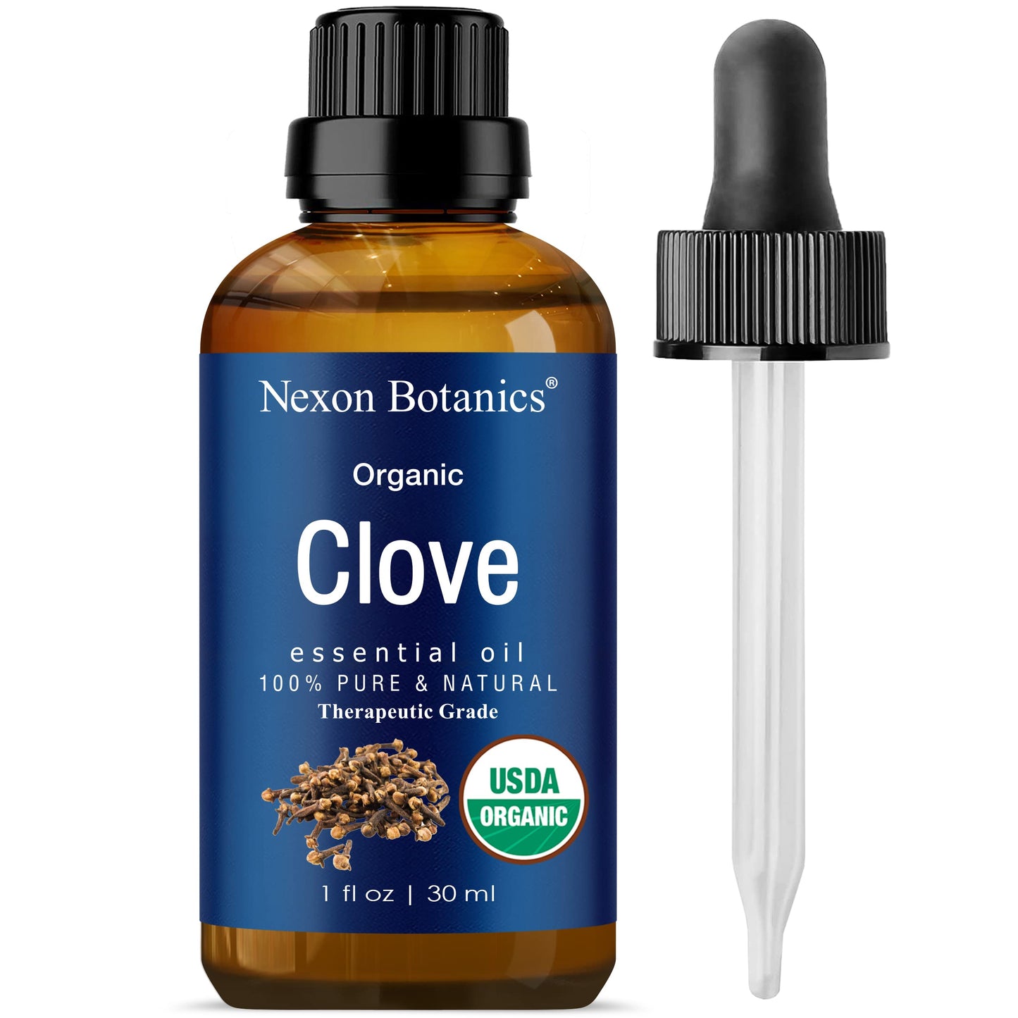 Organic Clove Essential Oil 30 Ml - Pure, Undiluted Oil For Tooth Ache Ease - Soothes Sore Muscles - Clove Bud Essential Oil For