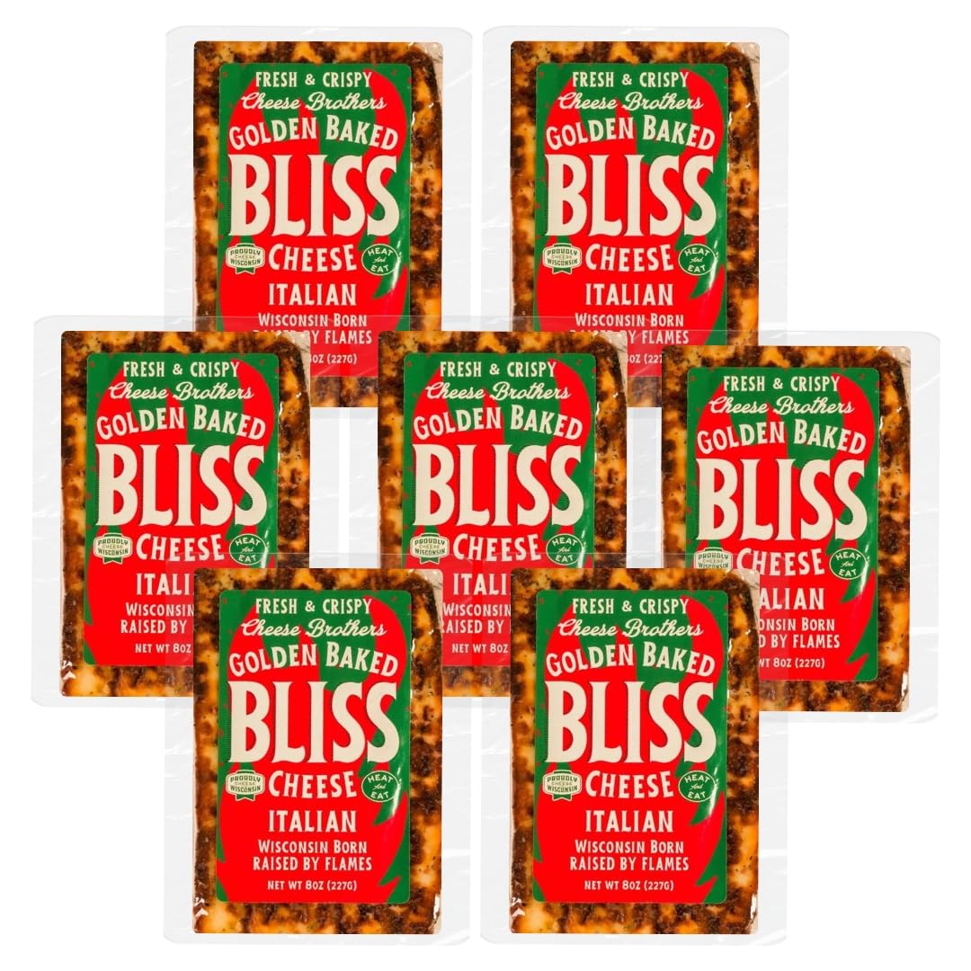 CHEESE BROTHERS INC Golden Baked Bliss Cheese | Italian | 7 Pack